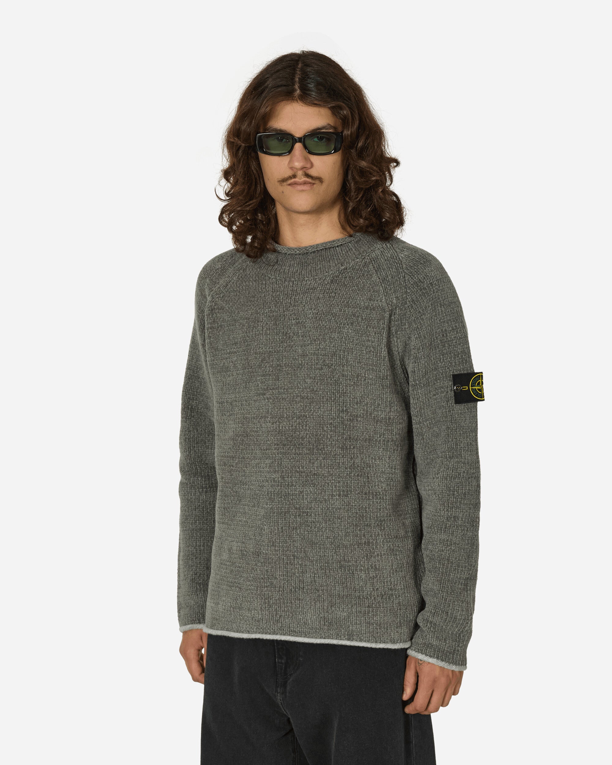 Cotton Chenille Crewneck Sweater Grey – Slam Jam