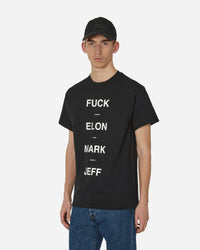 AAR Fuck Elon Tee Black T-Shirts Shortsleeve AARSJELON 001