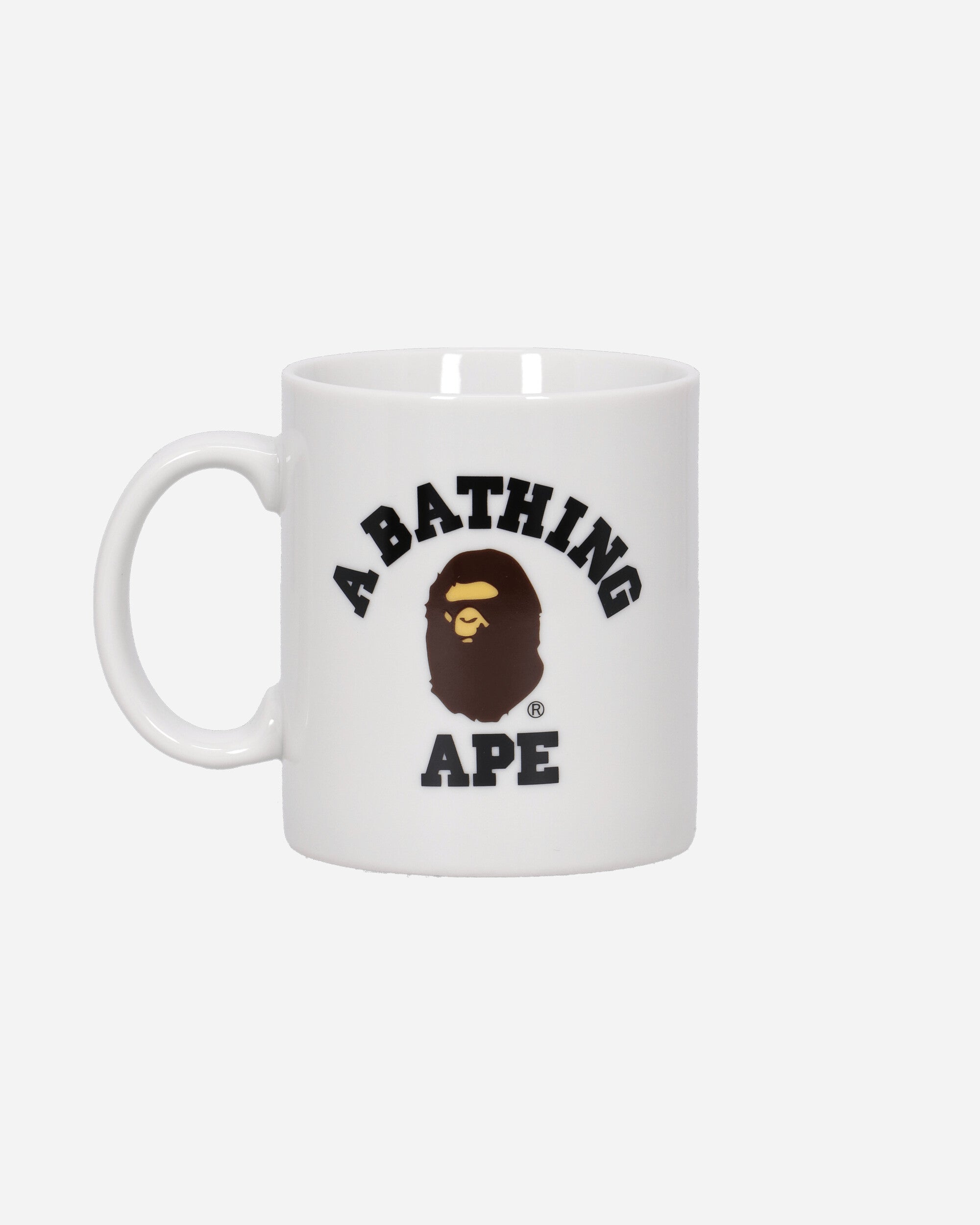 A Bathing Ape College Pottery Mug M White Tableware Mugs and Glasses 1K80193016 WHITE