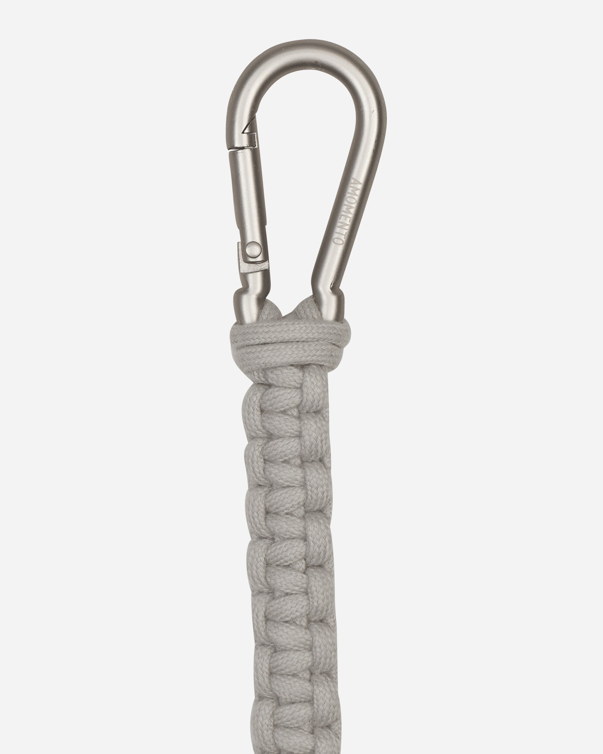 AMOMENTO Hand Made Short Crochet Keyring Grey Beige Small Accessories Keychains AM24SSM03AC GRBG