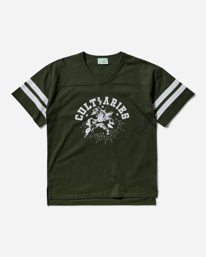 Aries Cult of Varsity SS Tee Forest Green T-Shirts Shortsleeve AR6003302 FRSTGRN