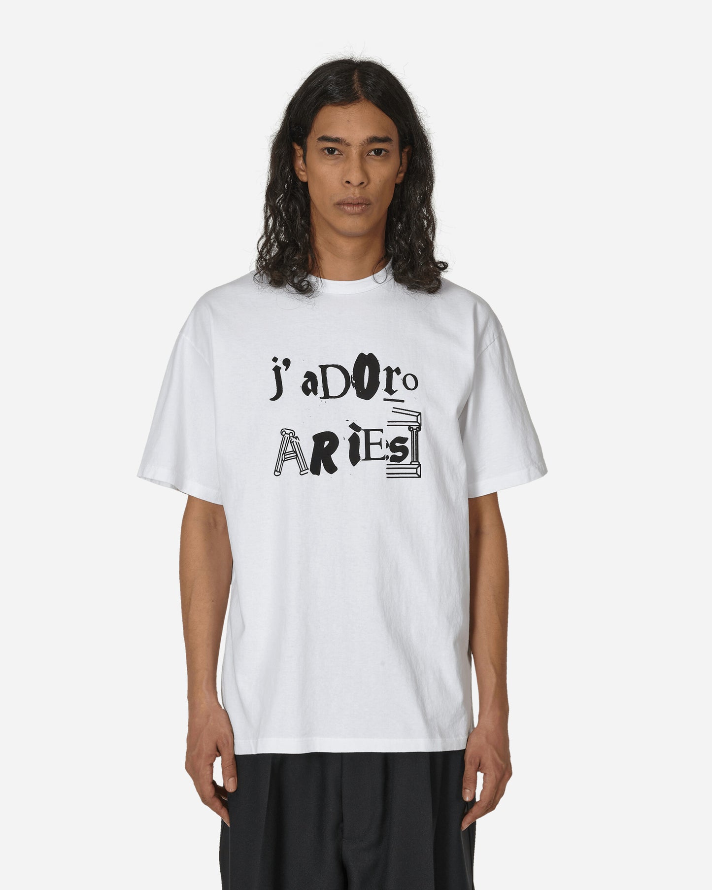 Aries J'Adoro Aries Ransom SS Tee White T-Shirts Shortsleeve SUAR60019 WHT
