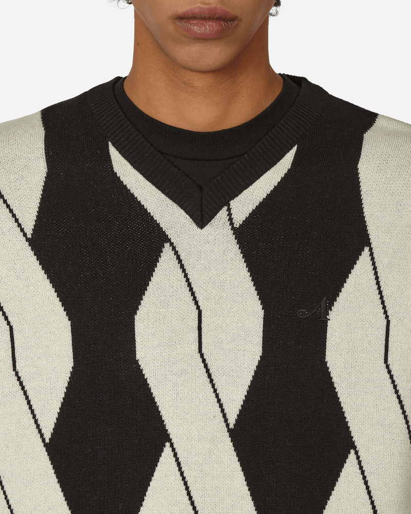 Awake NY Cable Sweater Vest Black Multi Knitwears Gilets AWK-FW23-KN006  BLACK MULTI