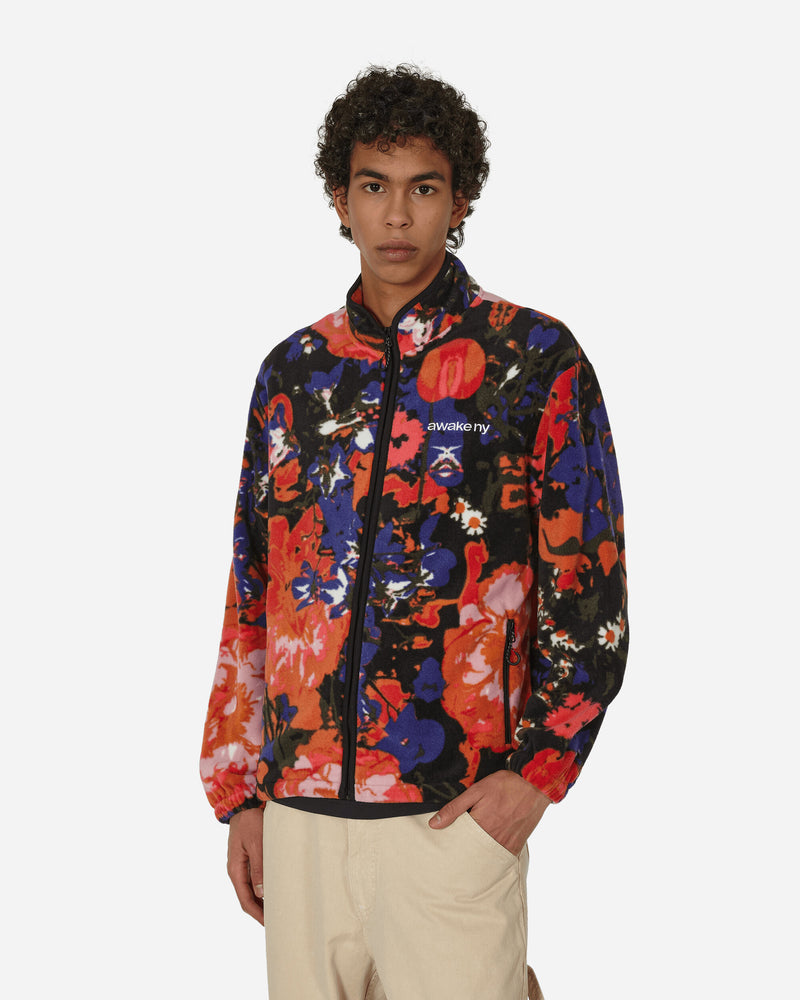 Awake NY Fleece Floral Jacket Multi Coats and Jackets Jackets AWK-FW23-OT004  MULTI