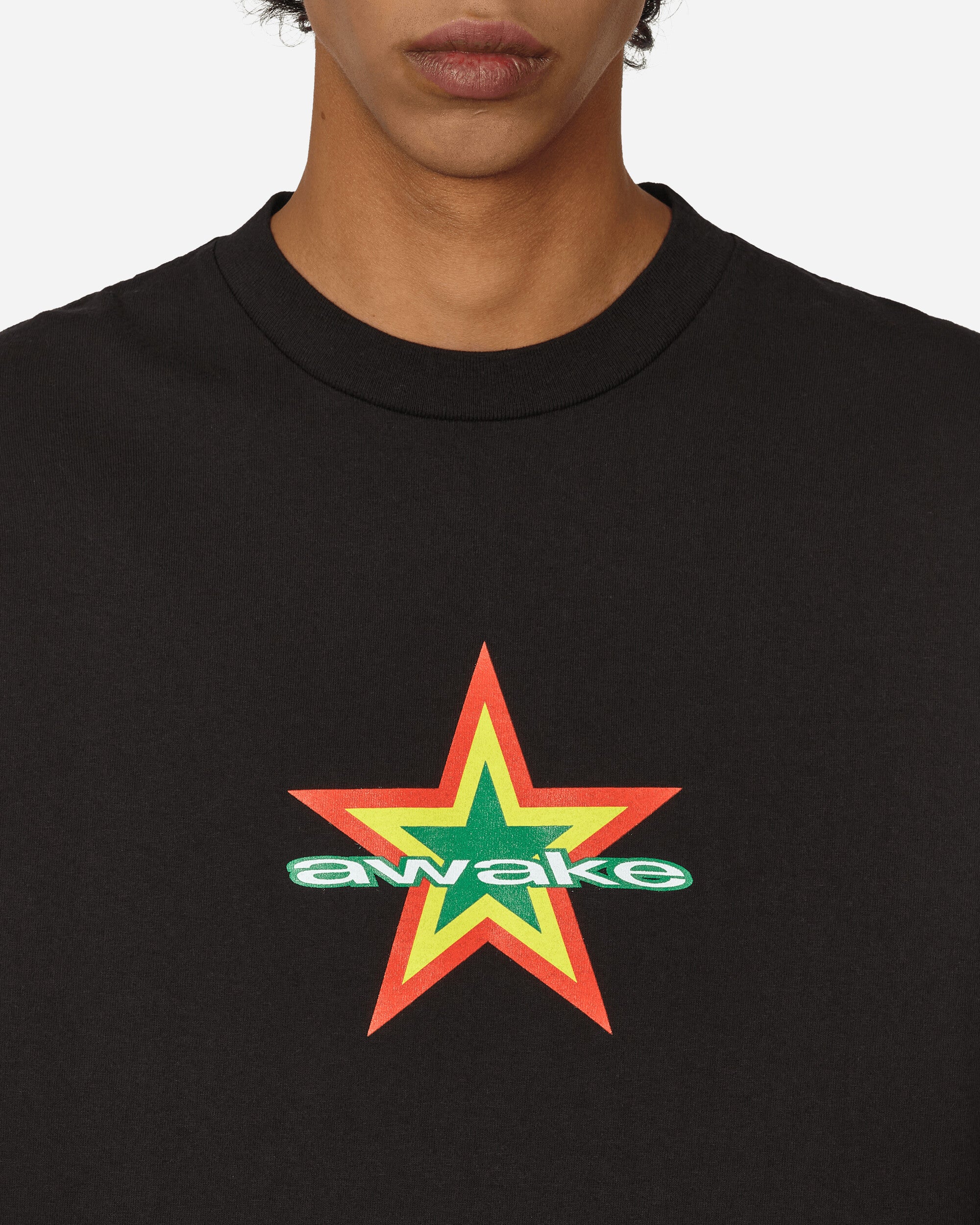 Awake NY Star Logo Tee Black T-Shirts Shortsleeve AWK-FW23-TS005  BLACK