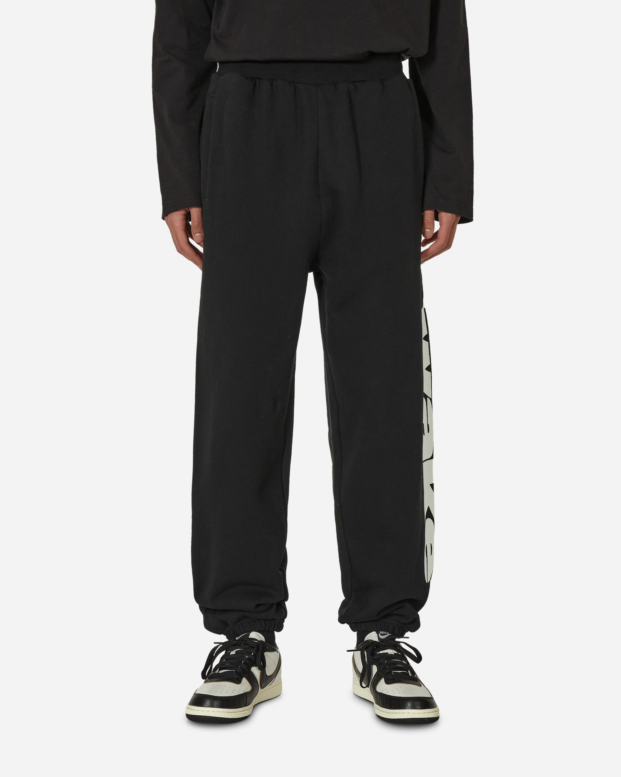 Apple Logo Sweatpants Washed Black