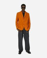 Bode Ginger Faille Single Breasted Suit Jacket Orange Coats and Jackets Blazers MRS24SJ001 1