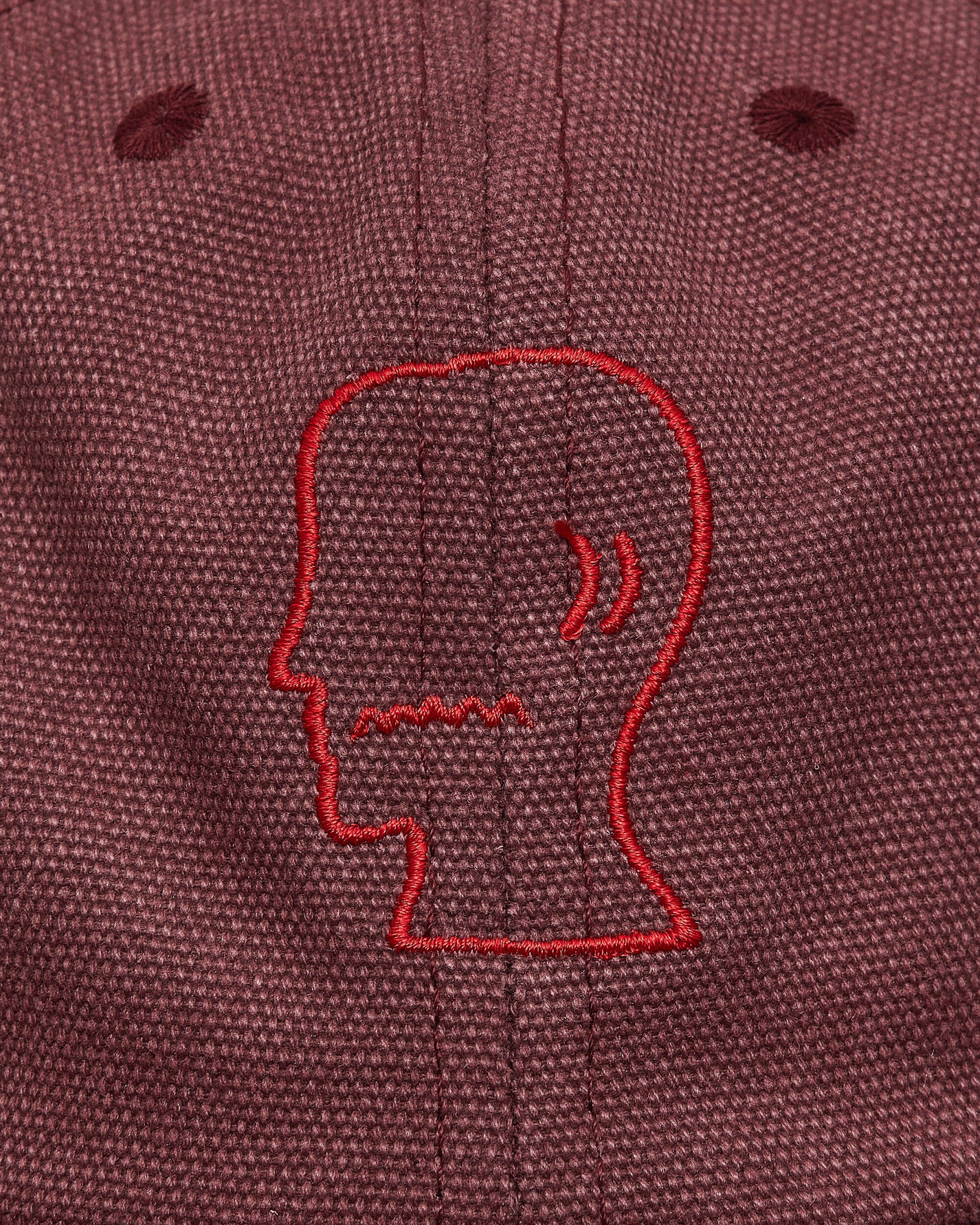 Brain Dead Washed Twill Logohead Hat Raspberry Hats Caps H01003922 RASP