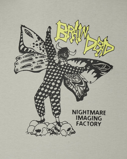 Brain Dead Nightmare Factory T-Shirt Cement T-Shirts Shortsleeve T00003838GY CEM