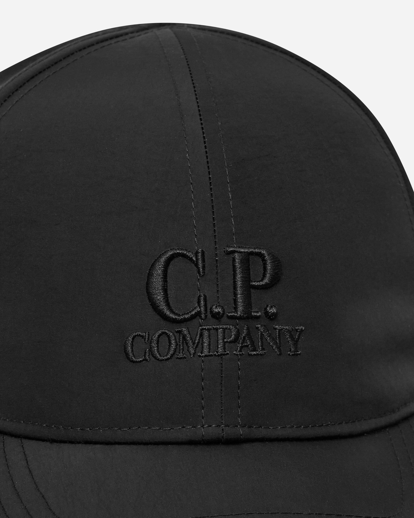 C.P. Company Chrome-R Goggle Cap Black Hats Caps 18CMAC146A-005904A 999