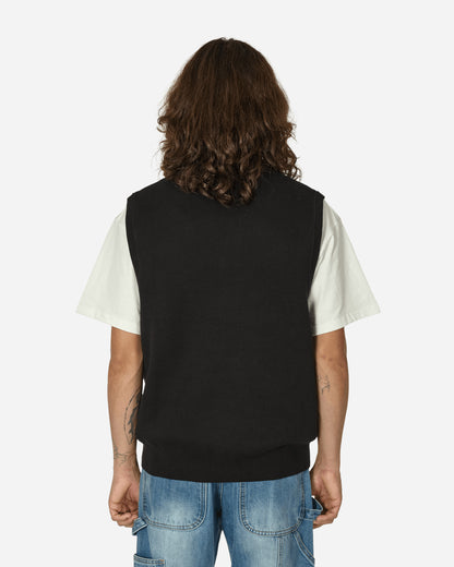 Carhartt WIP Script Vest Sweater Black/White  Knitwears Sweaters I033696 0D2XX