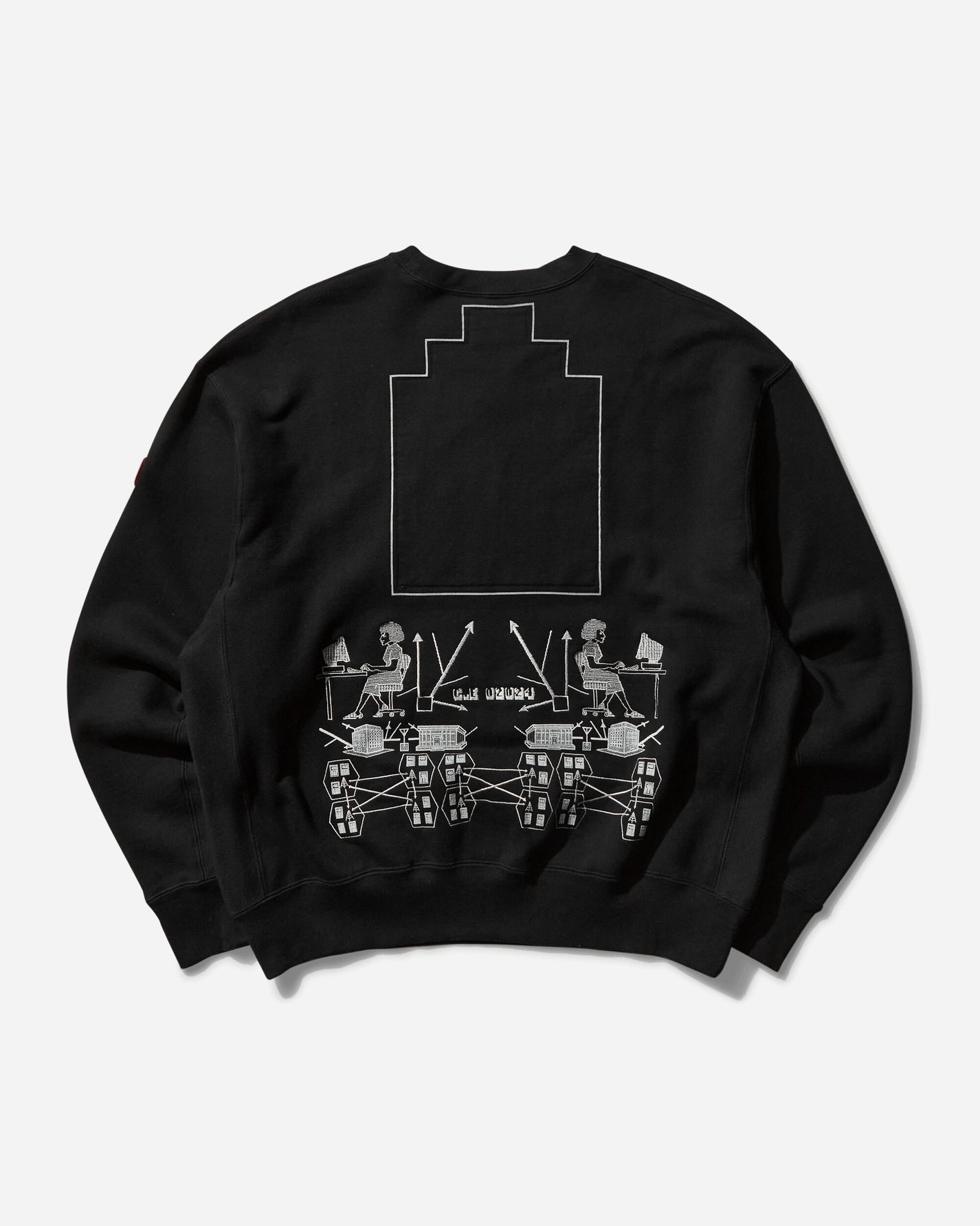 Cav Empt Channel Encoding Crew Neck Black Sweatshirts Crewneck CES26CS01 001