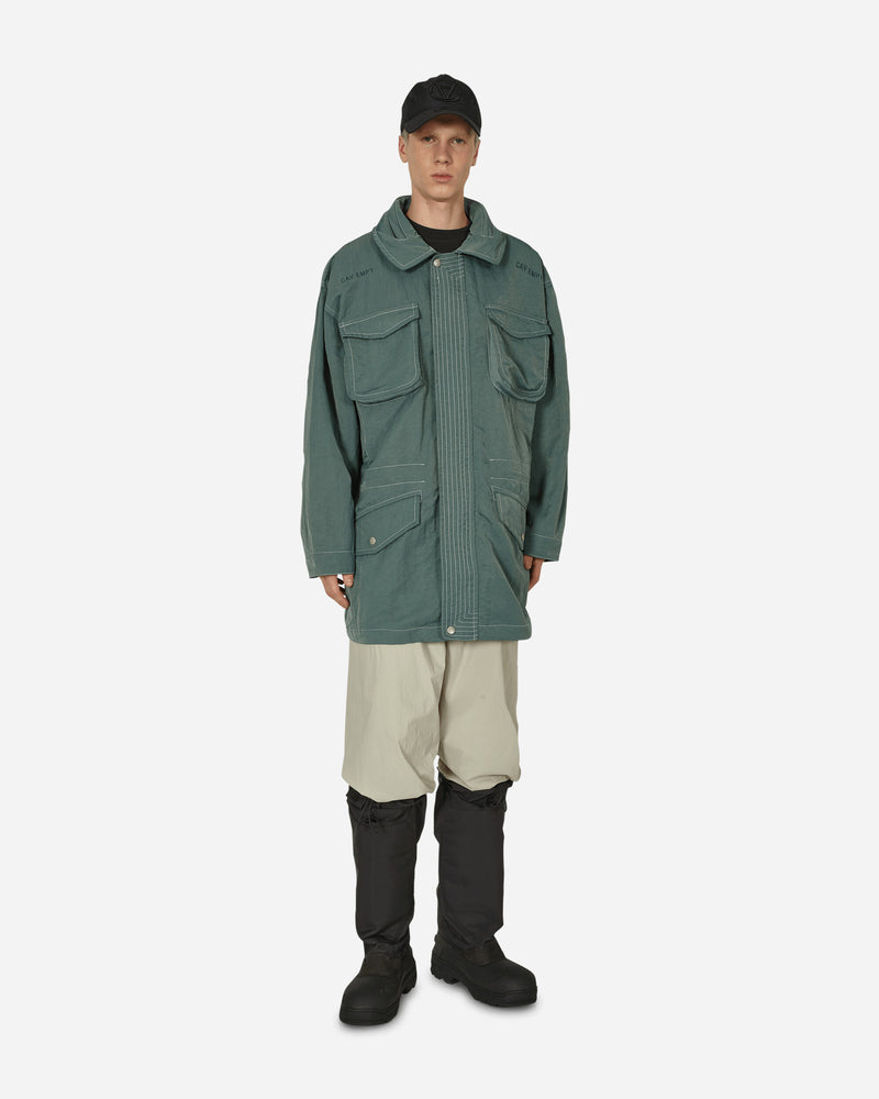 Cav Empt Nylon Field Coat Green Coats and Jackets Parka Jackets CES24JK05 001