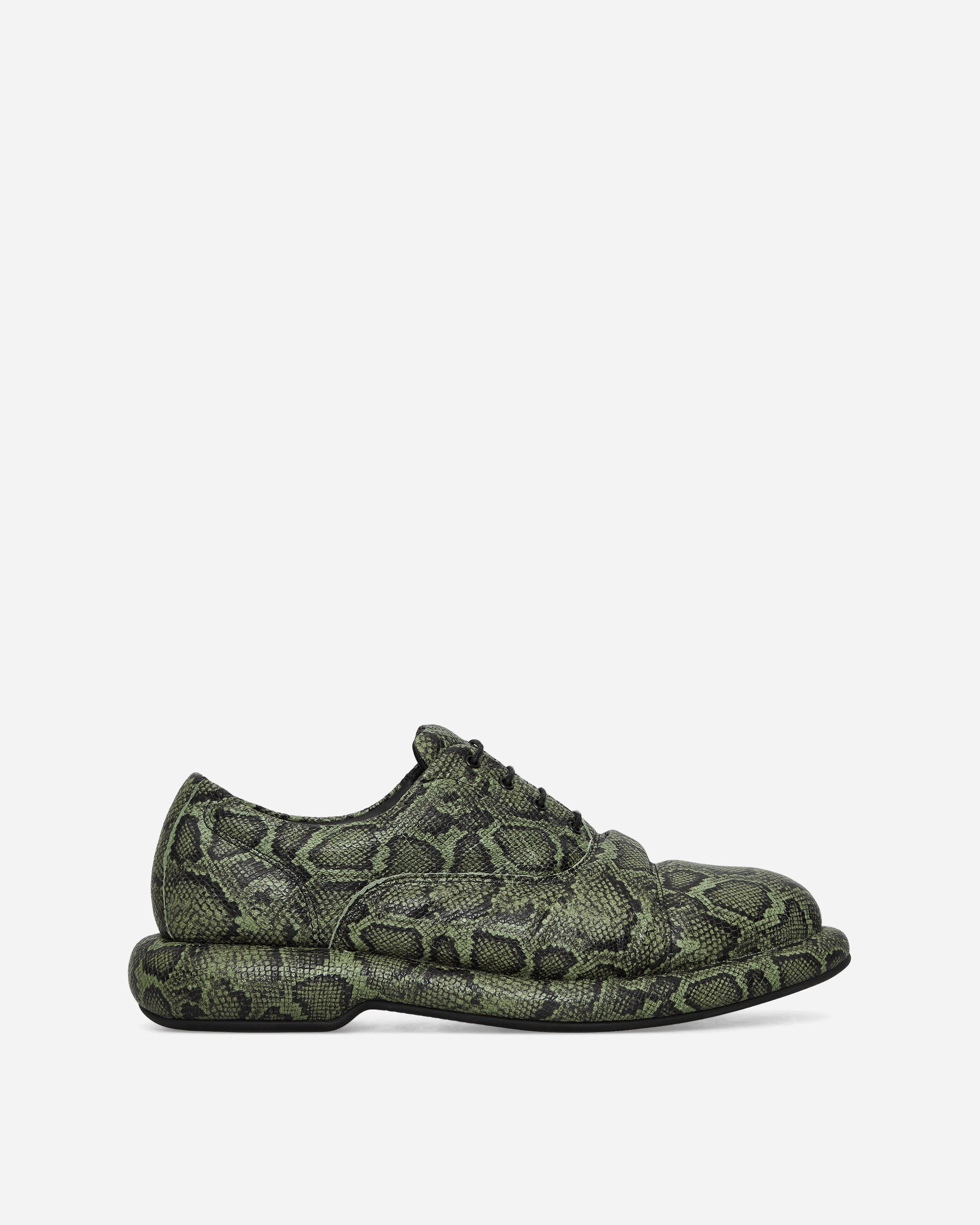 Martine Rose WMNS Leather Oxford Green Snake