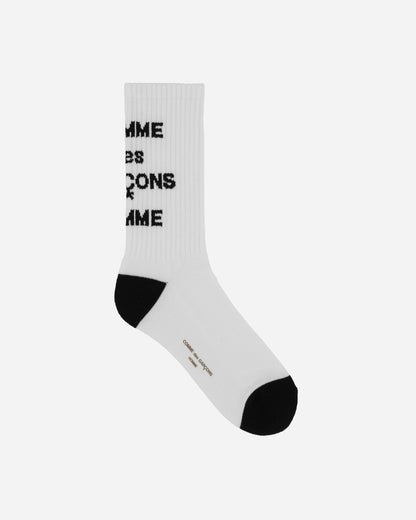 Comme Des Garçons Homme Men'S Acces White Underwear Socks HN-K501-W24 003