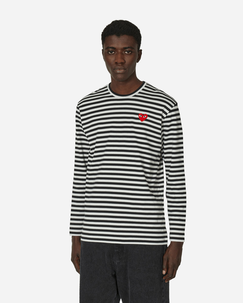 Striped Longsleeve T-Shirt Black