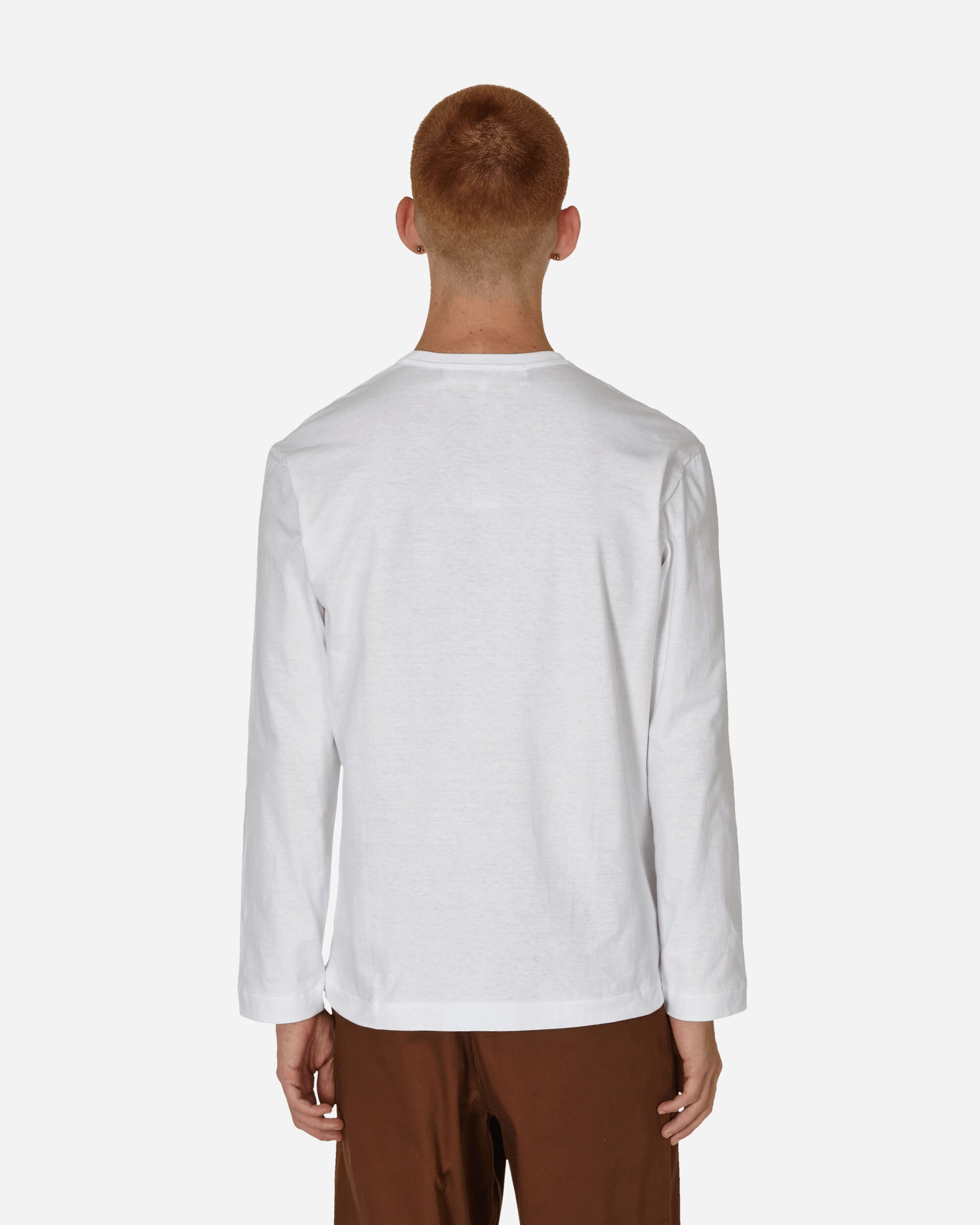 Comme Des Garçons Play T-Shirt Longsleeve Knit White T-Shirts Longsleeve P1T120 2