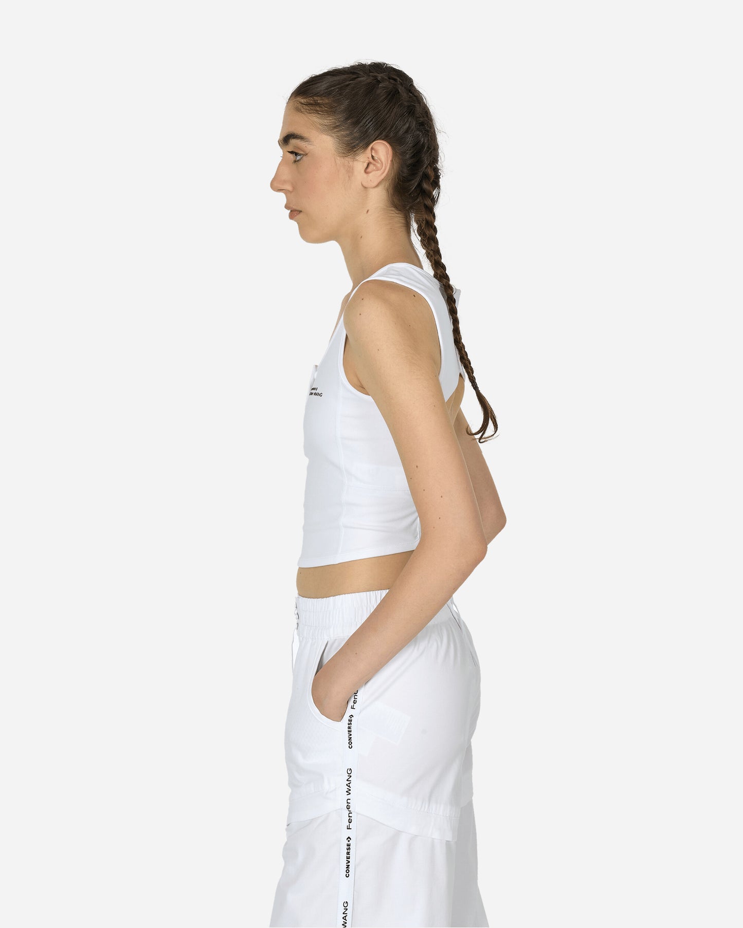 Converse Wmns Tank White White T-Shirts Top 10027597