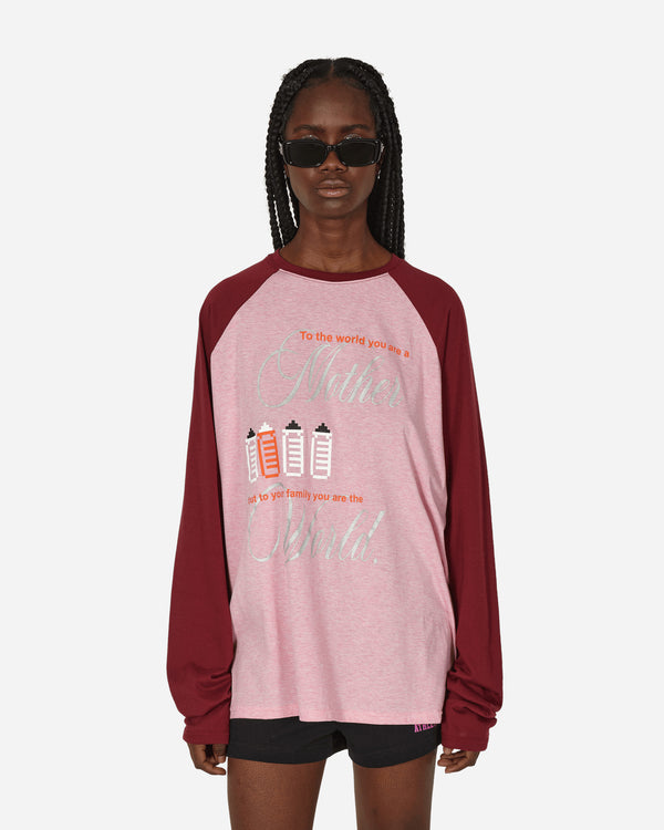 Cormio - Harry Raglan Longsleeve T-Shirt Bordeaux / Pink