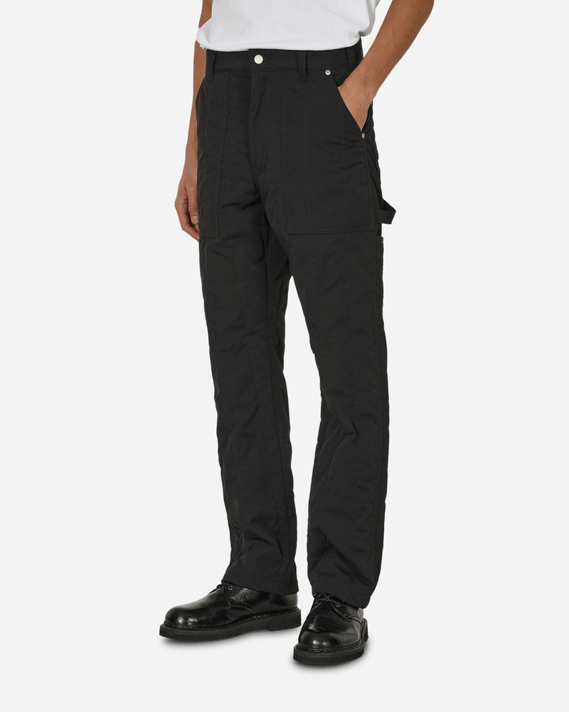 Quilted Utility Pants Black
