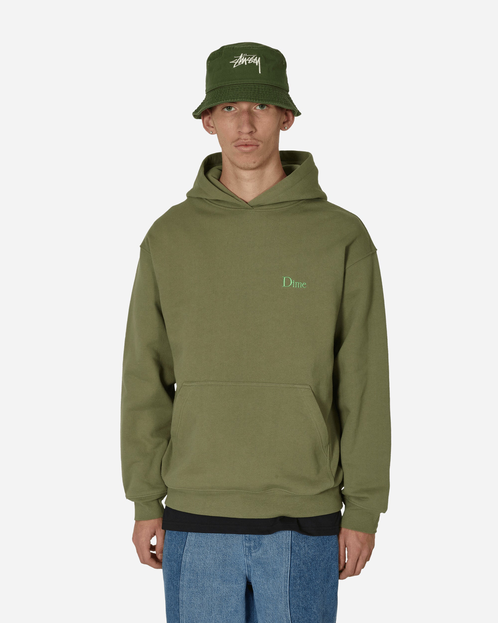 Classic Small Logo Hooded Sweatshirt Army Green