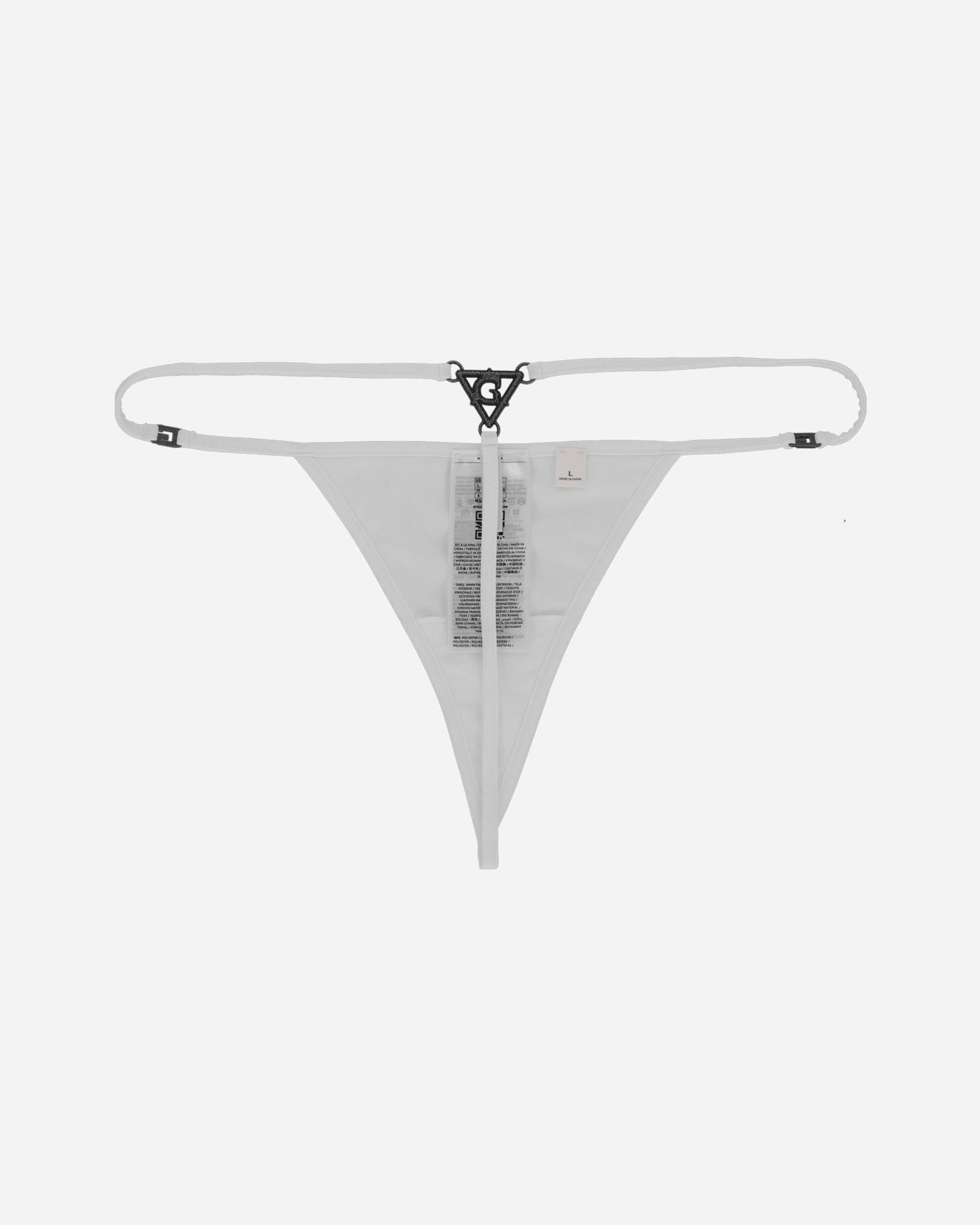 Guess USA Gusa Triangle Thong Alabaster White Underwear Thongs W4GZ01KBBA0 G046