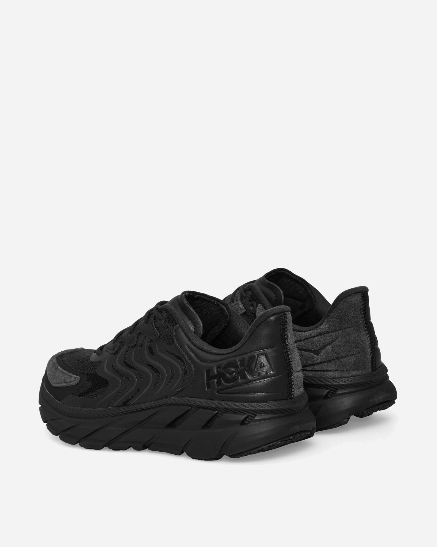 Hoka One One U Clifton Ls Black/Asphalt Sneakers Low 1141550-BASP