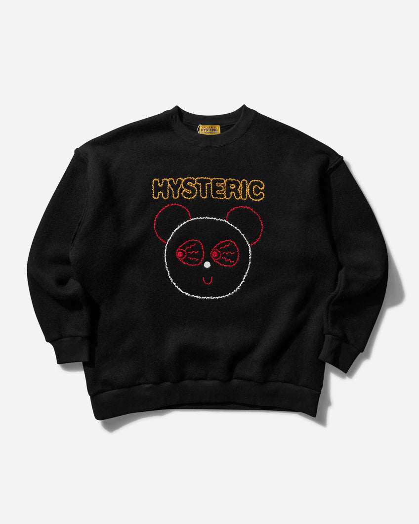 Hysteric Glamour Wmns Red Eye Flash Black Sweatshirts Crewneck CS059 C1