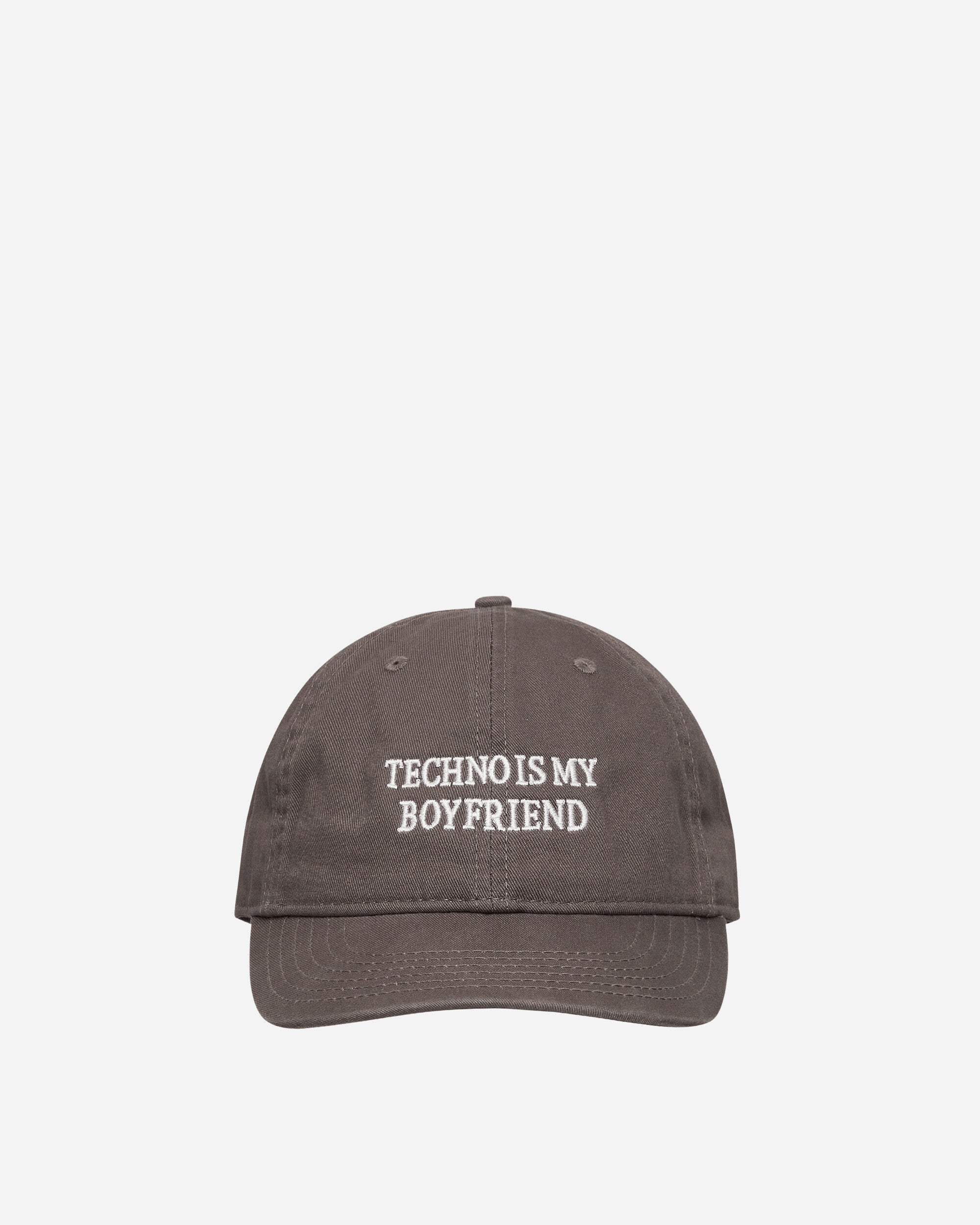 Idea Book Techno Is My Boyfriend Hat Charcoal/White Hats Caps IBTECHNOHAT CHARCOALWHITE