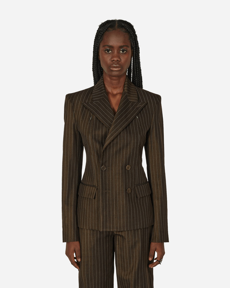 Suit Jacket Brown / Ecru