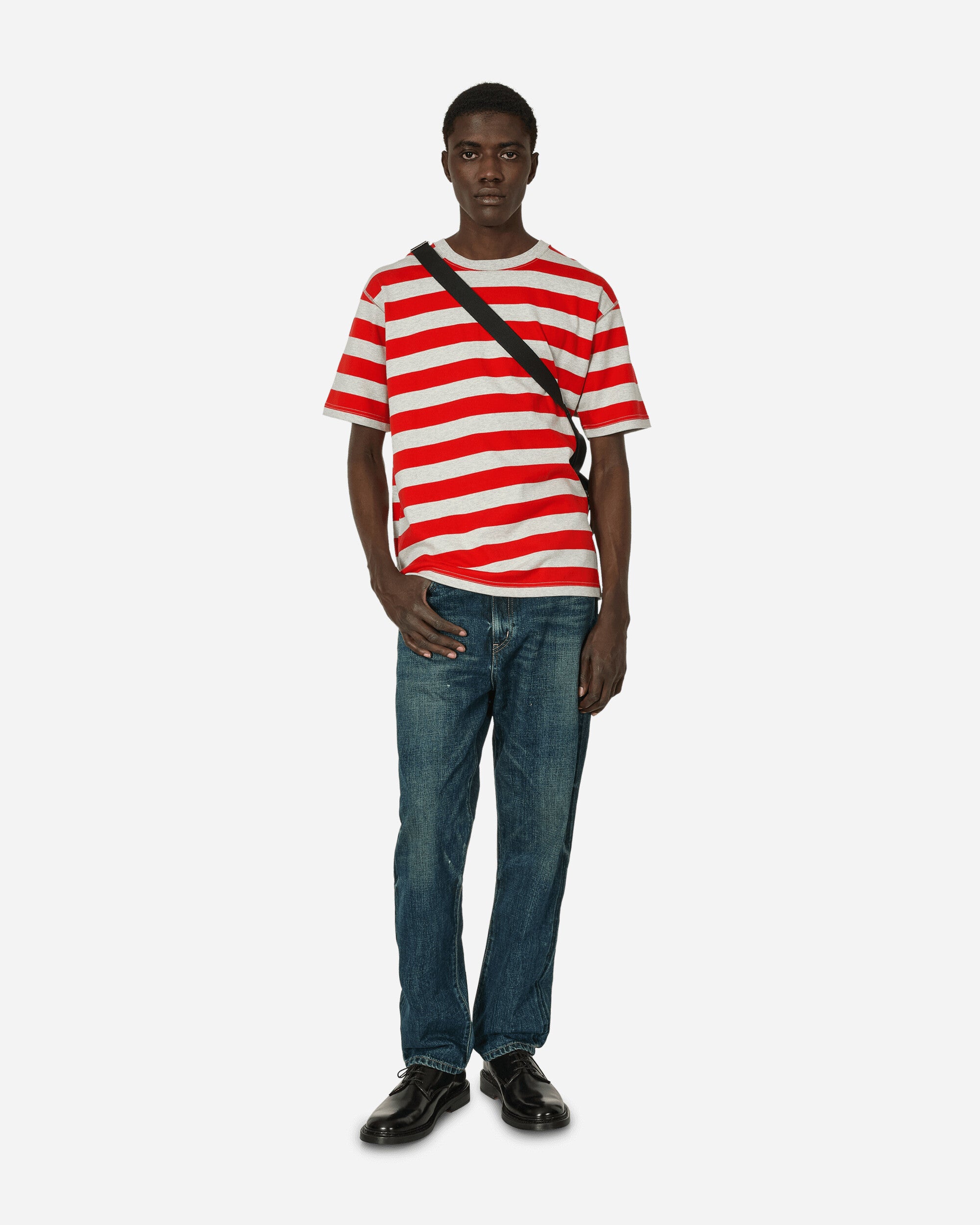 Striped T-Shirt Grey / Red