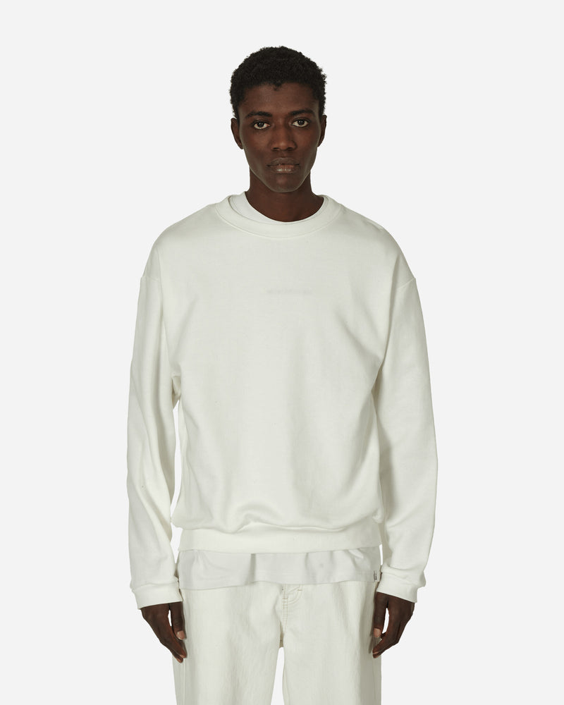 ECO Knit Crewneck Sweatshirt (Profile Rainbowy Patch) White