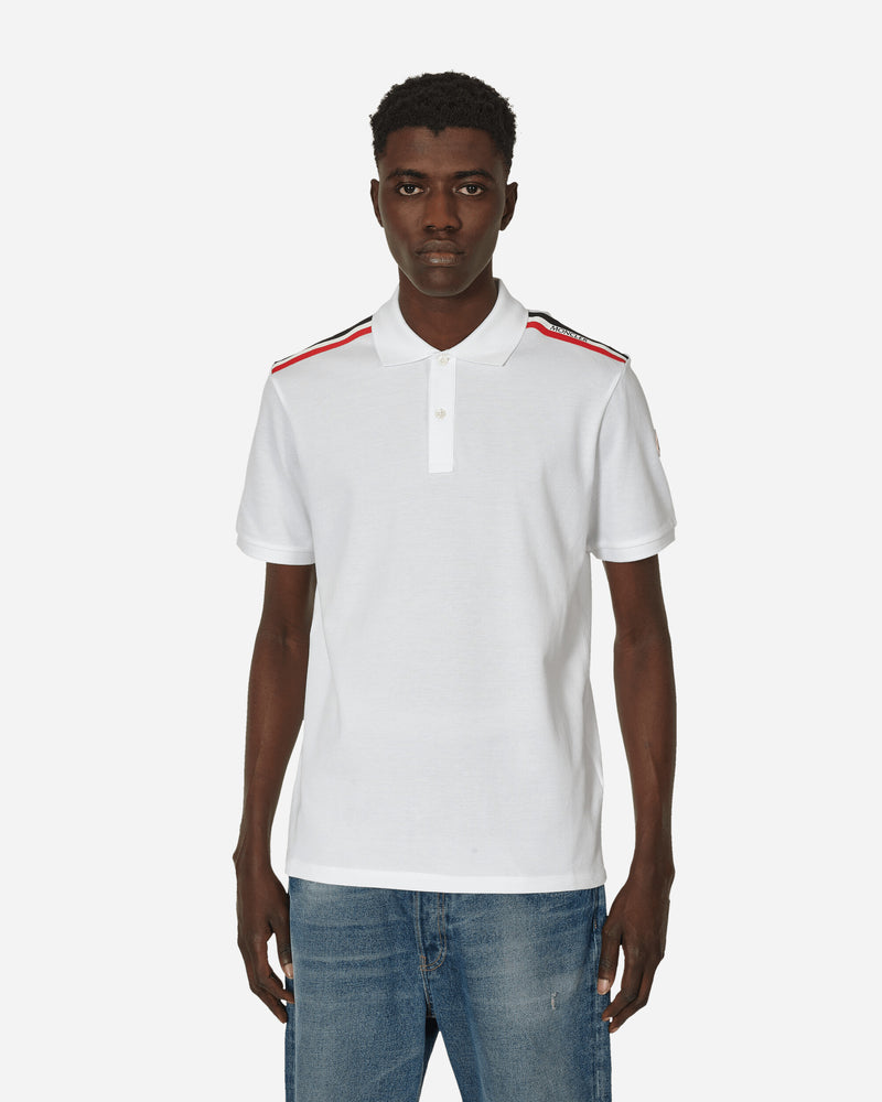 Striped Polo Shirt White