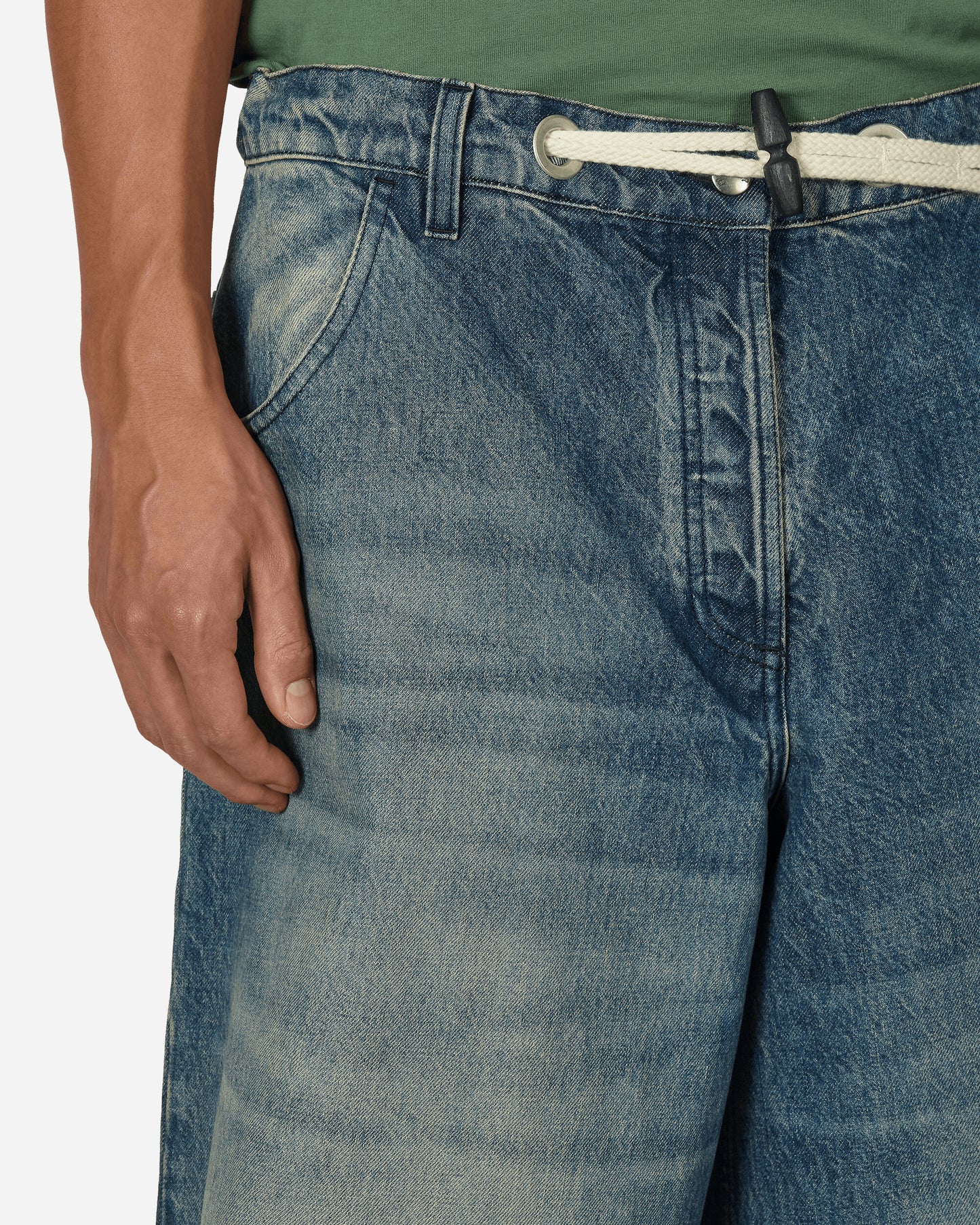 Moncler Genius Trousers X Palm Angels Indigo Pants Denim 2A00001M3414 780