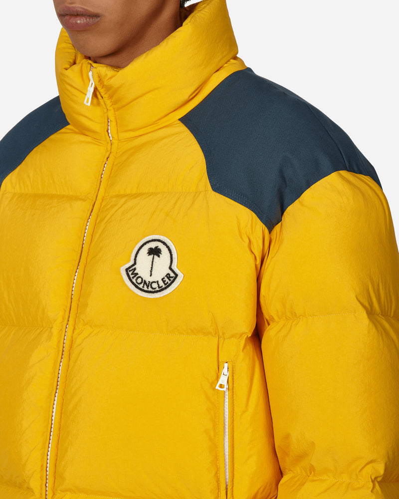 Moncler Genius Nevis Jacket X Palm Angels Yellow Coats and Jackets Down Jackets 1A00017M3377 F17