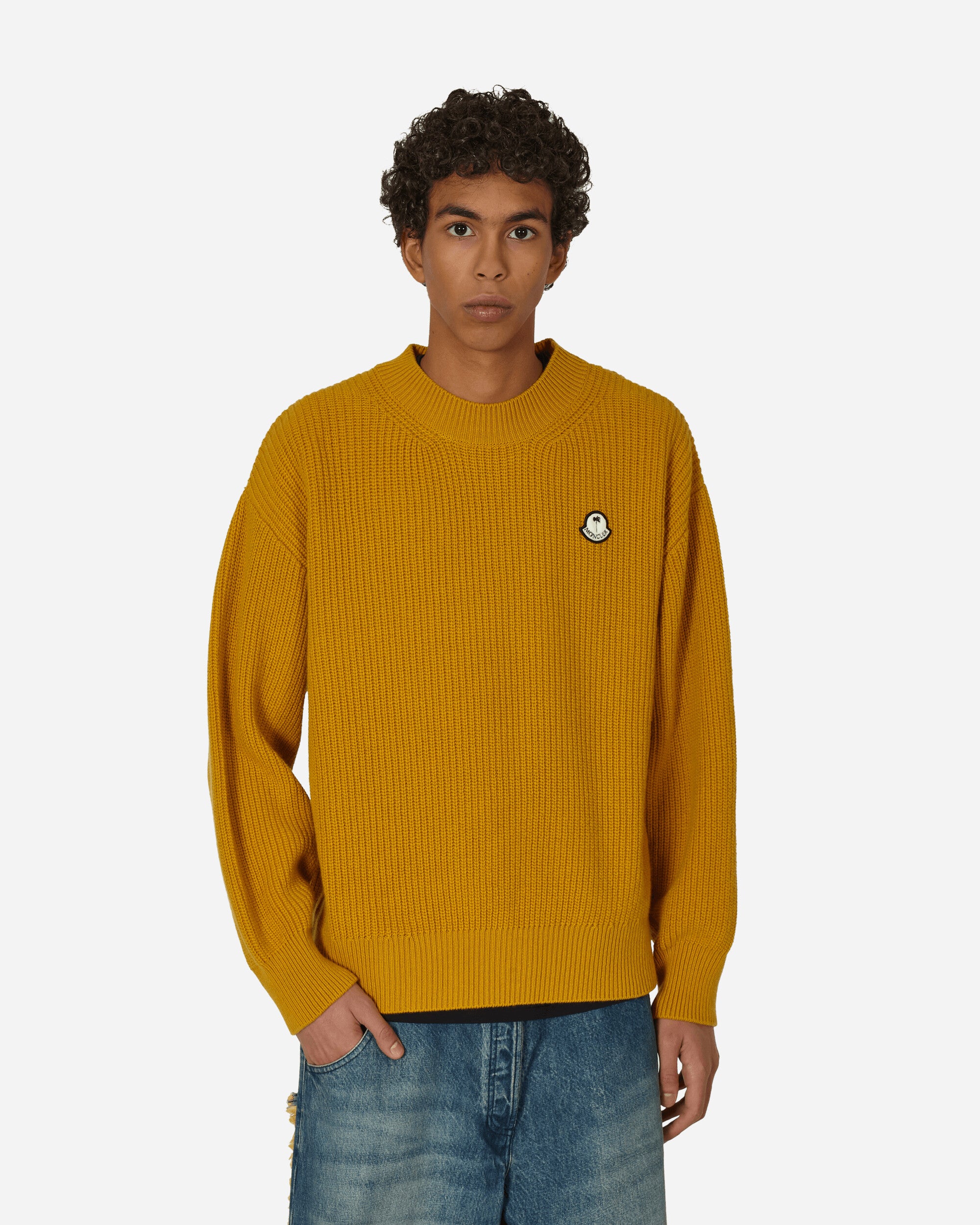 Palm Angels Wool Sweater Mustard