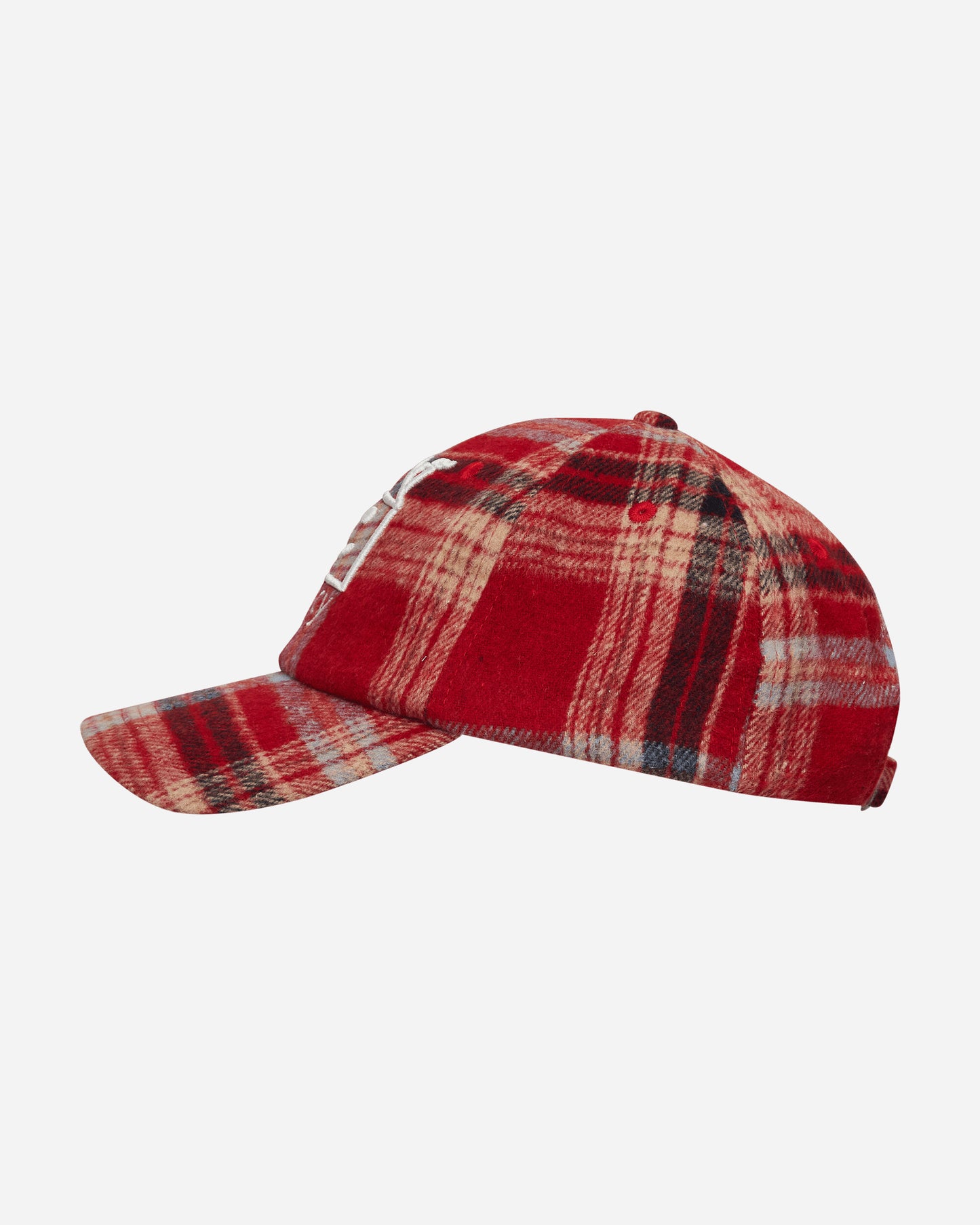 Nancy Plaid House 6-Panel Red Hats Caps 15609 REDD