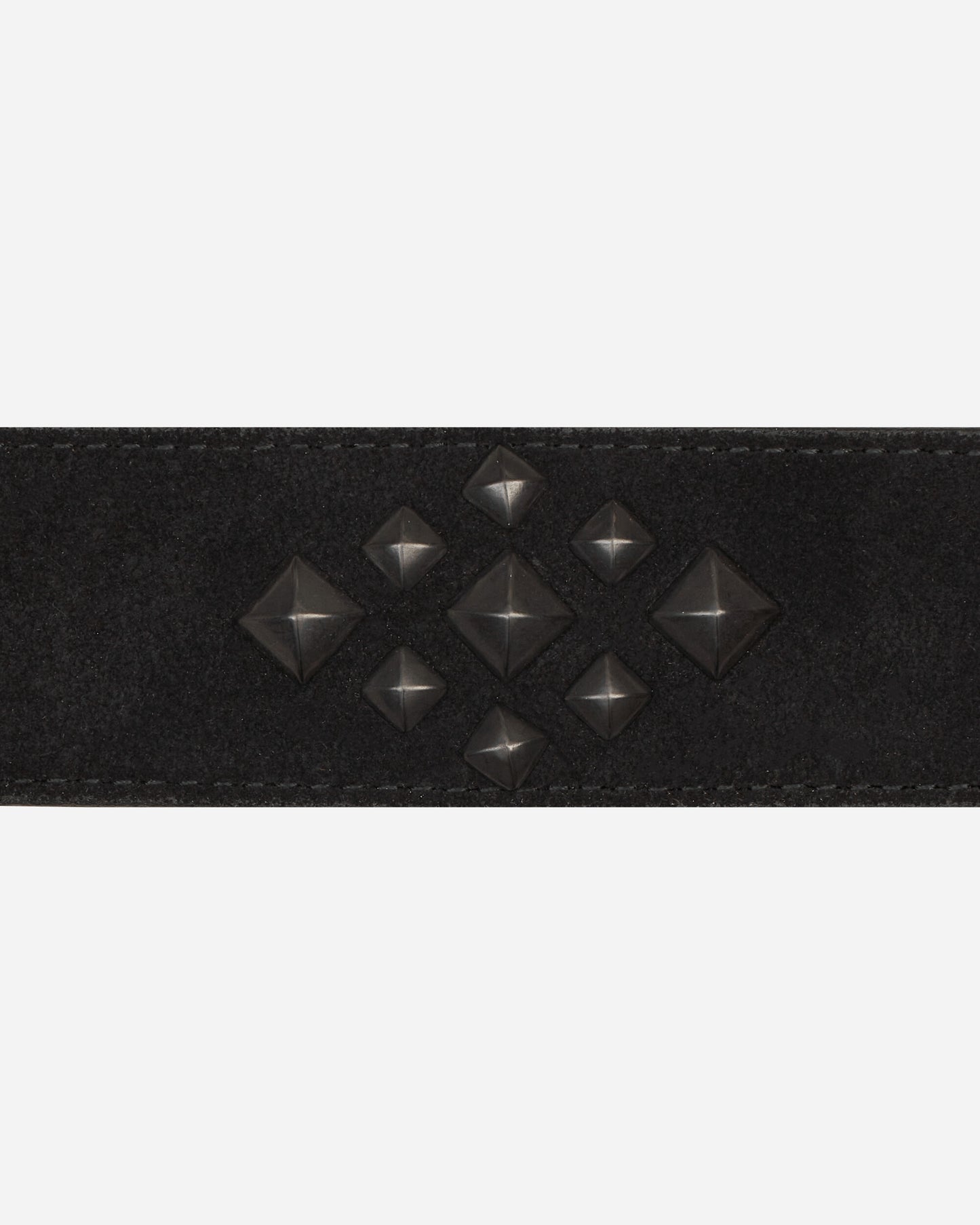 Needles Square Studs Belt - Suede Lthr. Black Belts Belt OT037 B