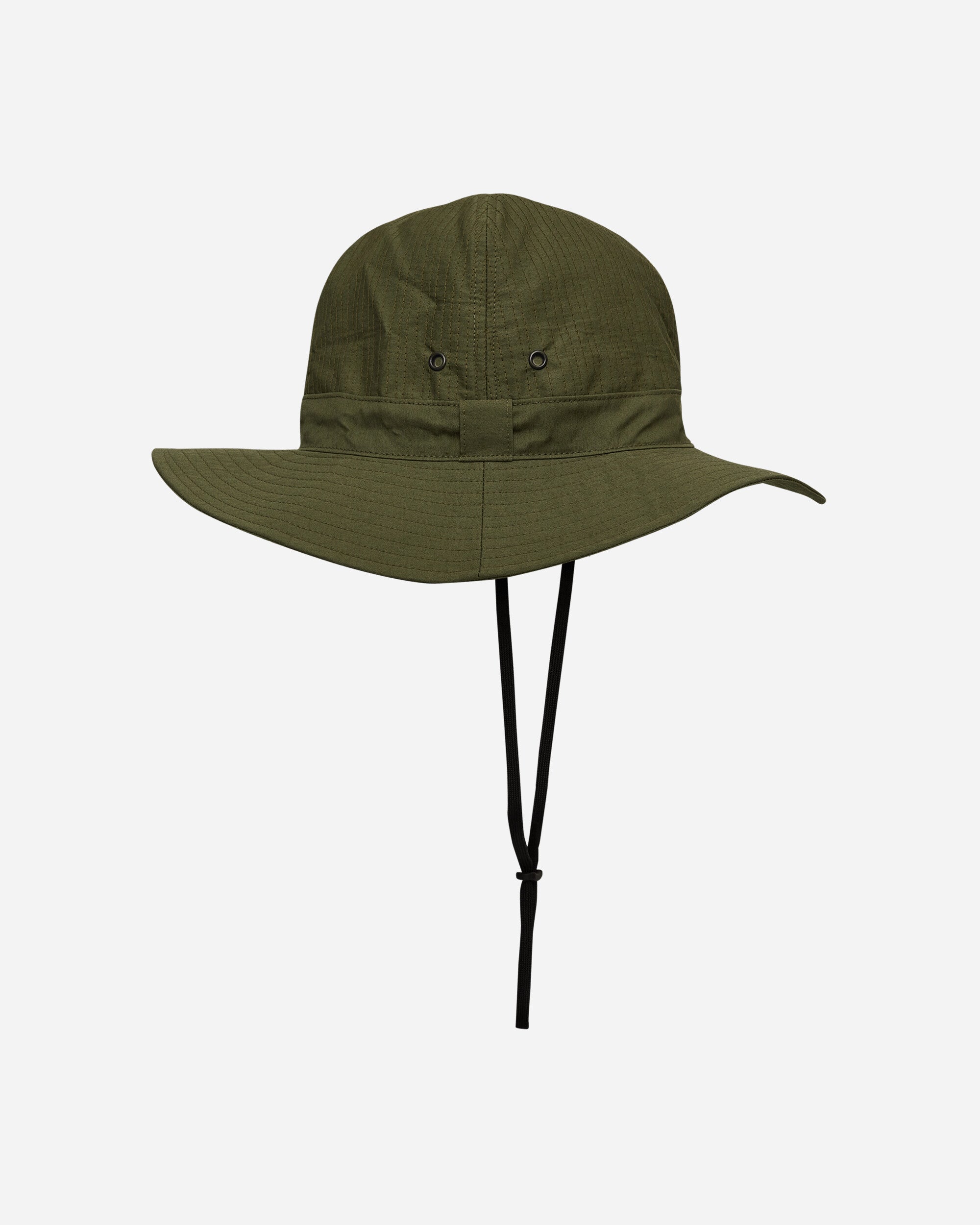 Needles Crusher Hat - C/N Oxford Cloth Olive Hats Bucket OT055 A