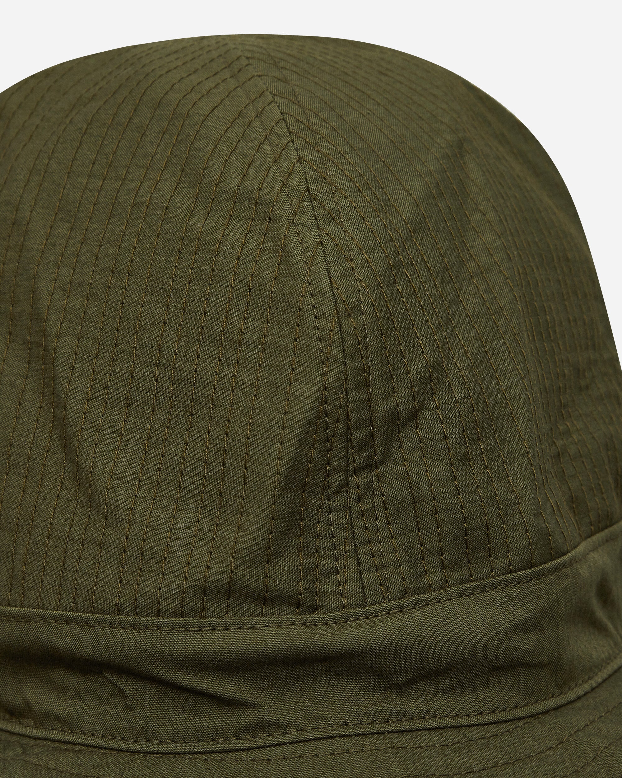 Needles Crusher Hat - C/N Oxford Cloth Olive Hats Bucket OT055 A