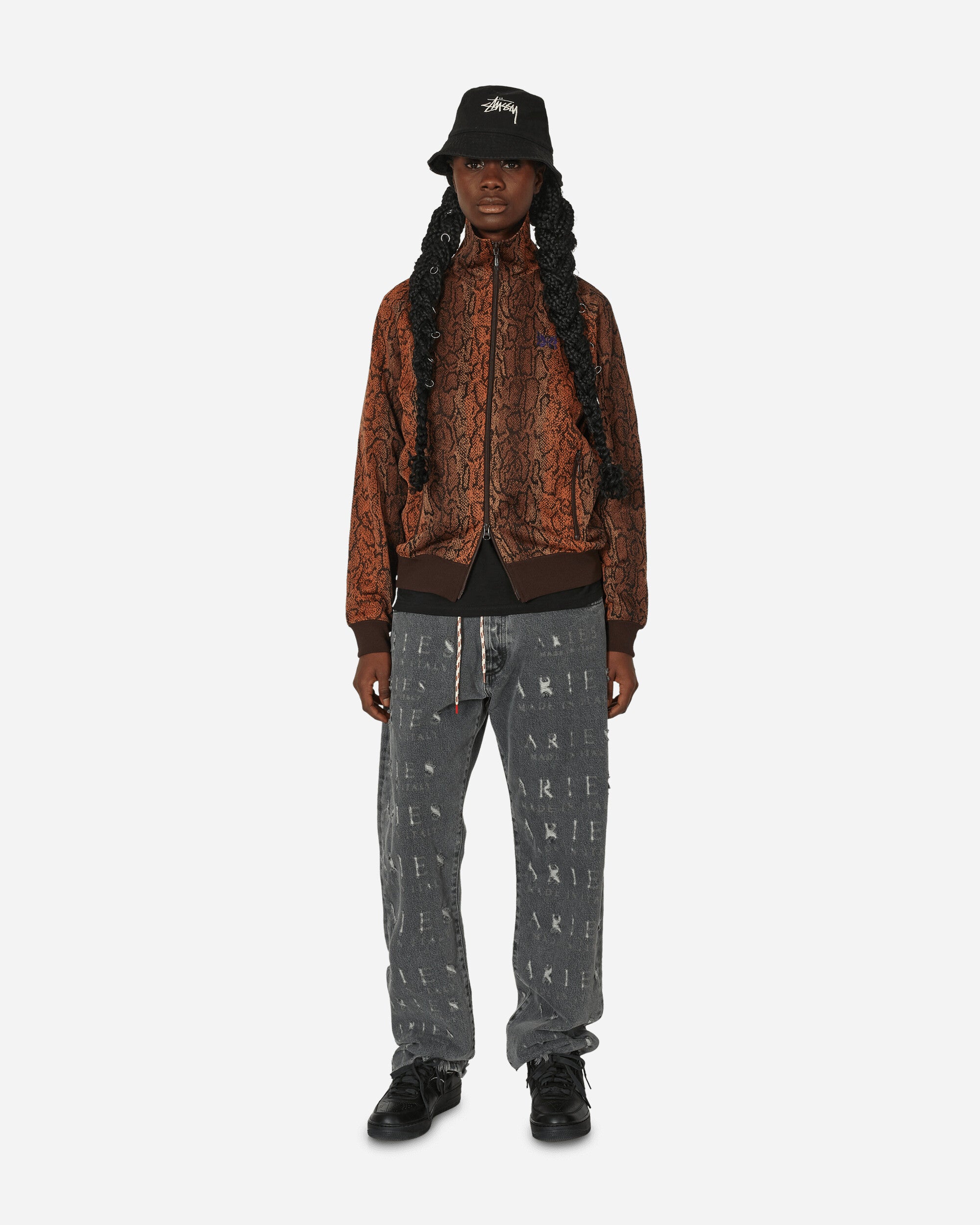 Poly Jaquard Track Jacket Python