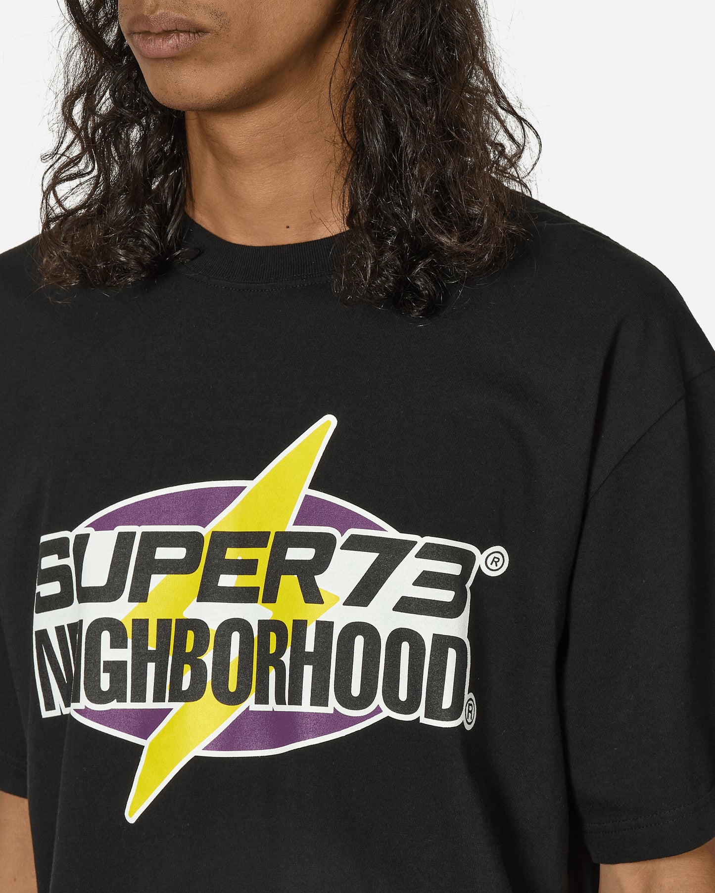 Neighborhood Nh X Super73 . Tee Ss Black T-Shirts Shortsleeve 241PCYSN-ST01 BK