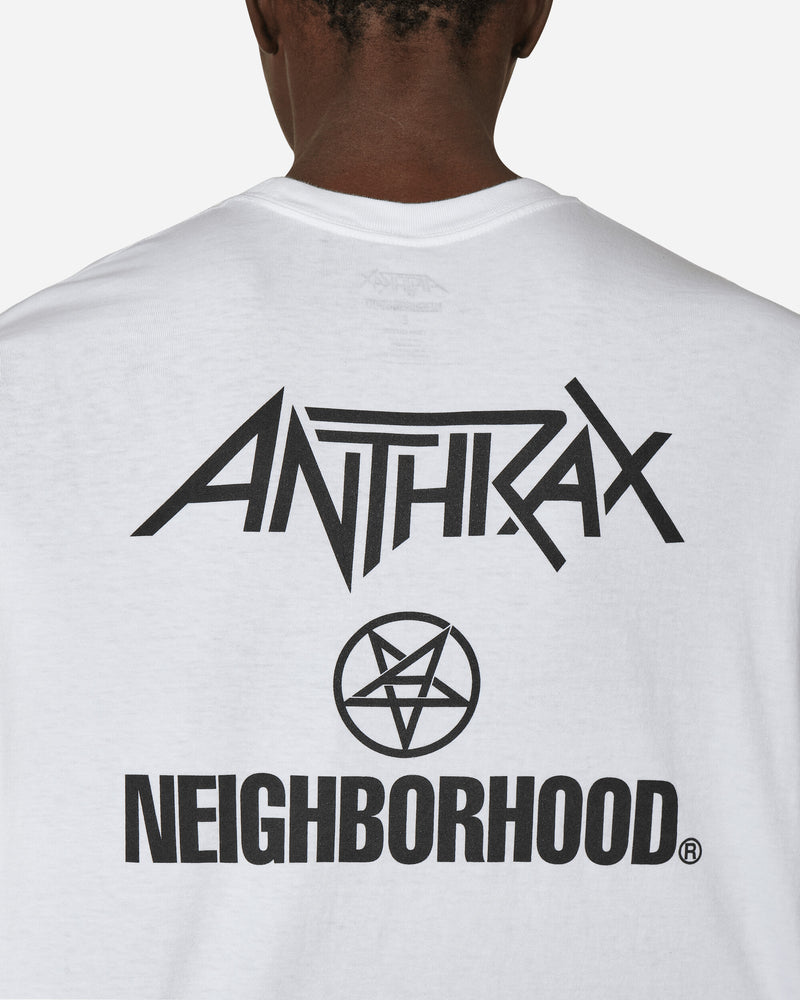 Neighborhood Nh × Anthrax . Tee Ss-2 White T-Shirts Shortsleeve 232PCNH-ST02S WH