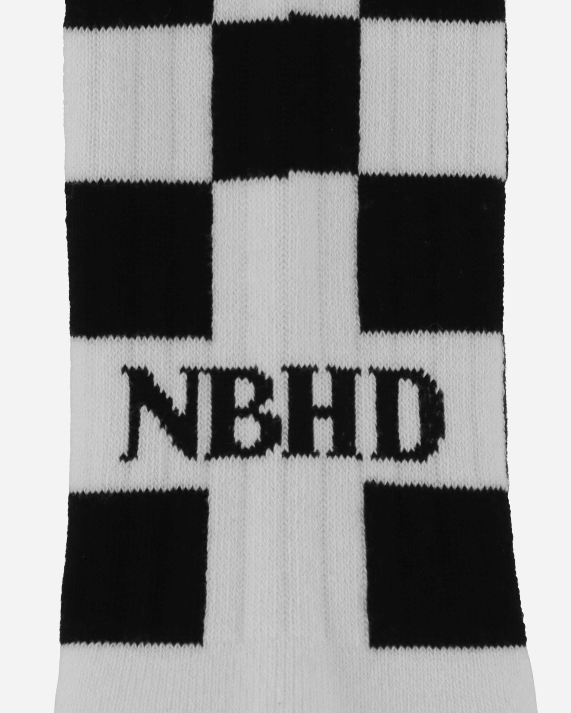 Neighborhood Checker Socks White Underwear Socks 242WINH-UWM01 WH