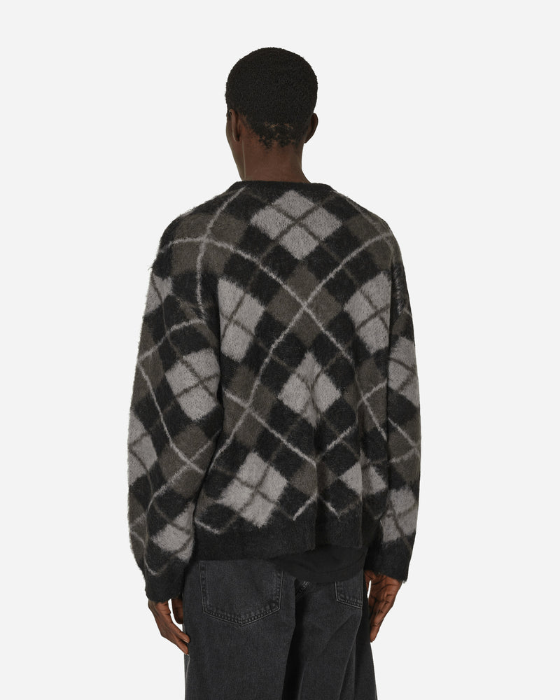 Neighborhood Argyle Pattern Mohair Sweater Black Knitwears Sweaters 232FUNH-KNM03 BK