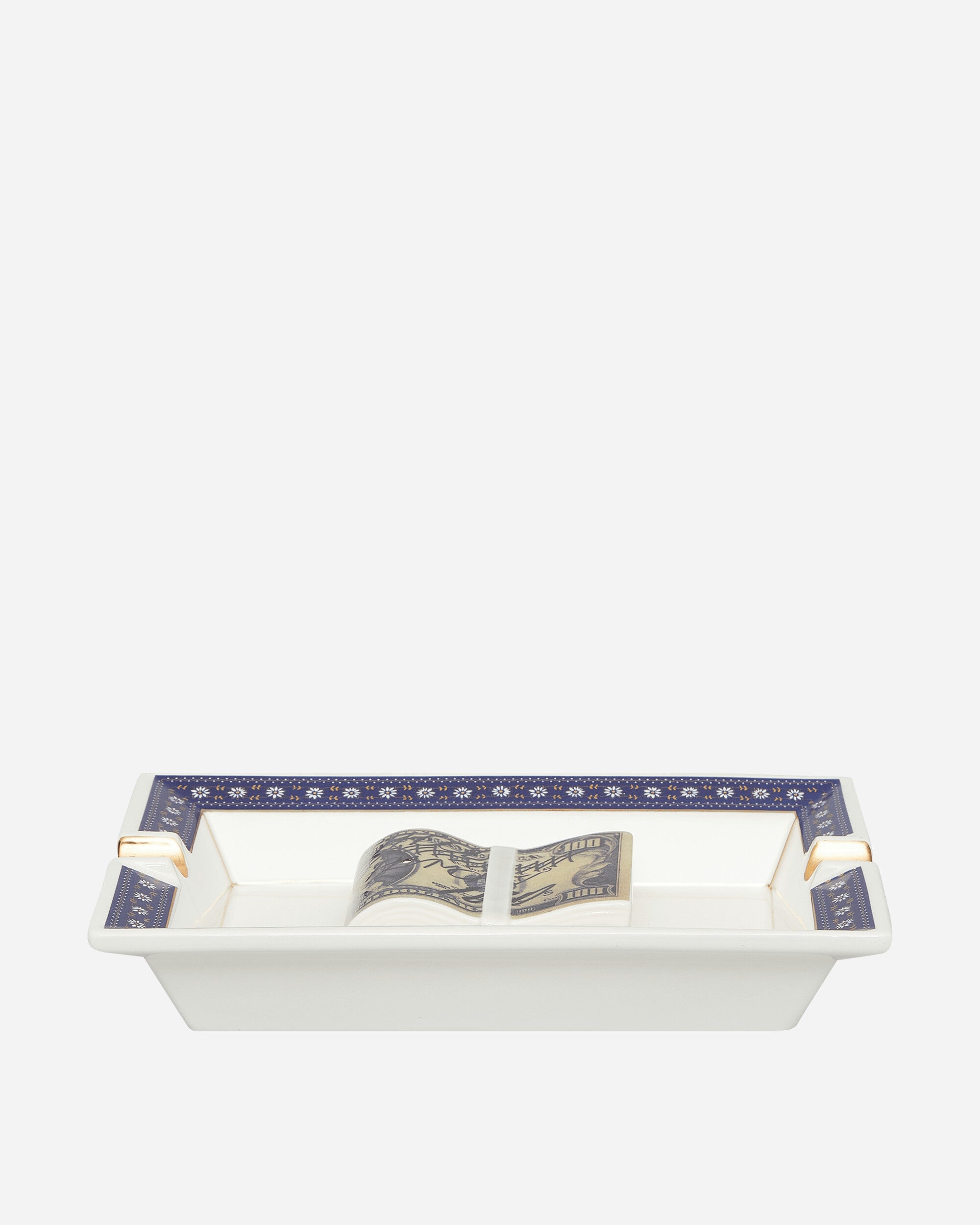 Square Incense Tray Navy