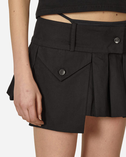 Nii Hai Wmns Overpacker Skirt In Black Black Skirts Mini SKRT-OVRPK BLK