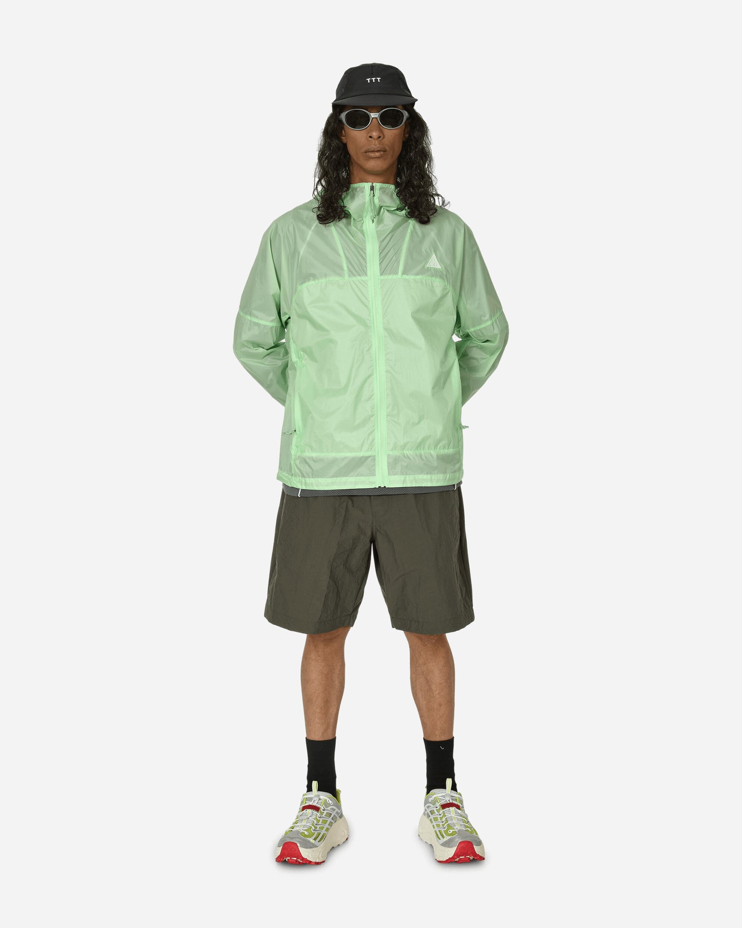 Nike M Acg Wndprf Cndr Cne Jkt Vapor Green/Bicoastal Sweatshirts Hoodies DB0978-376