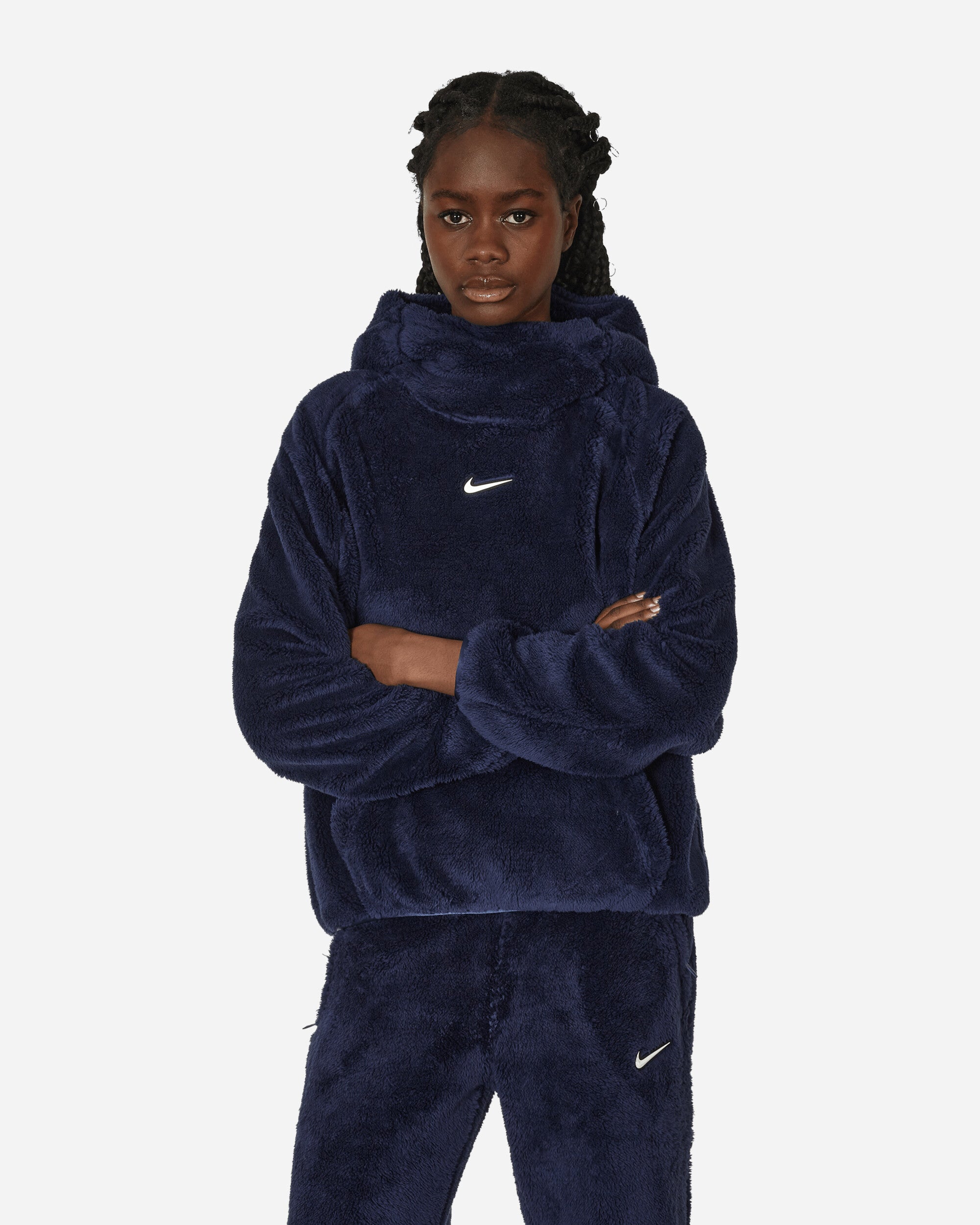 NOCTA 8K Peaks Fleece Hoodie Midnight Navy / Wolf Grey