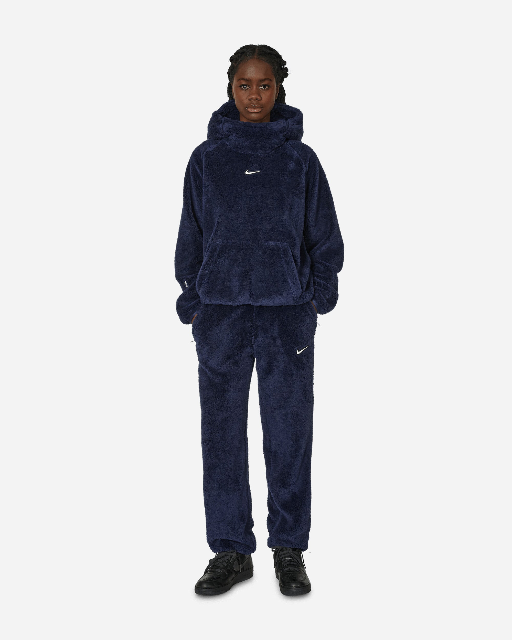 NOCTA 8K Peaks Fleece Hoodie Midnight Navy / Wolf Grey